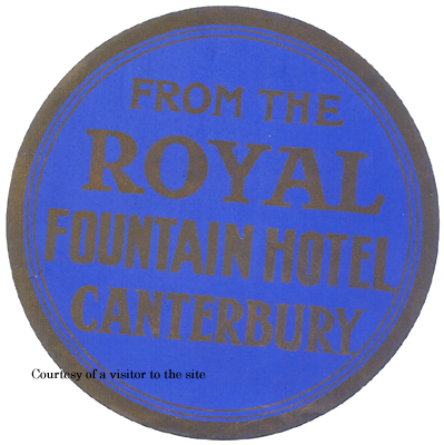 Royal Fountain Hotel, Canterbury, Kent